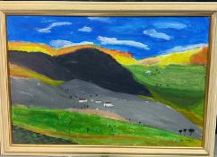 The Newlands Valley, Cumbria, 2002, Oil Signed and label verso. Maurice Shellim (2015-2009) British.