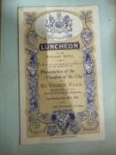 Historical and social interest, an album containing a quantity of invitations and autographs of