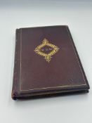 A late Victorian leather bound journal starting from 1885 with a variety of hand painted