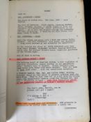 A folder containing a quantity of call sheets and other administrative documents from Tim Burtons,