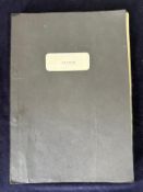 A production used third draft script from Tim Burtons Batman, bound in black with metal