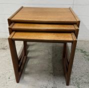 A nest of three Quadrille G-Plan side tables