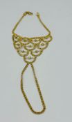 An 18ct yellow gold sahmeran bracelet approximate weight 9.6g