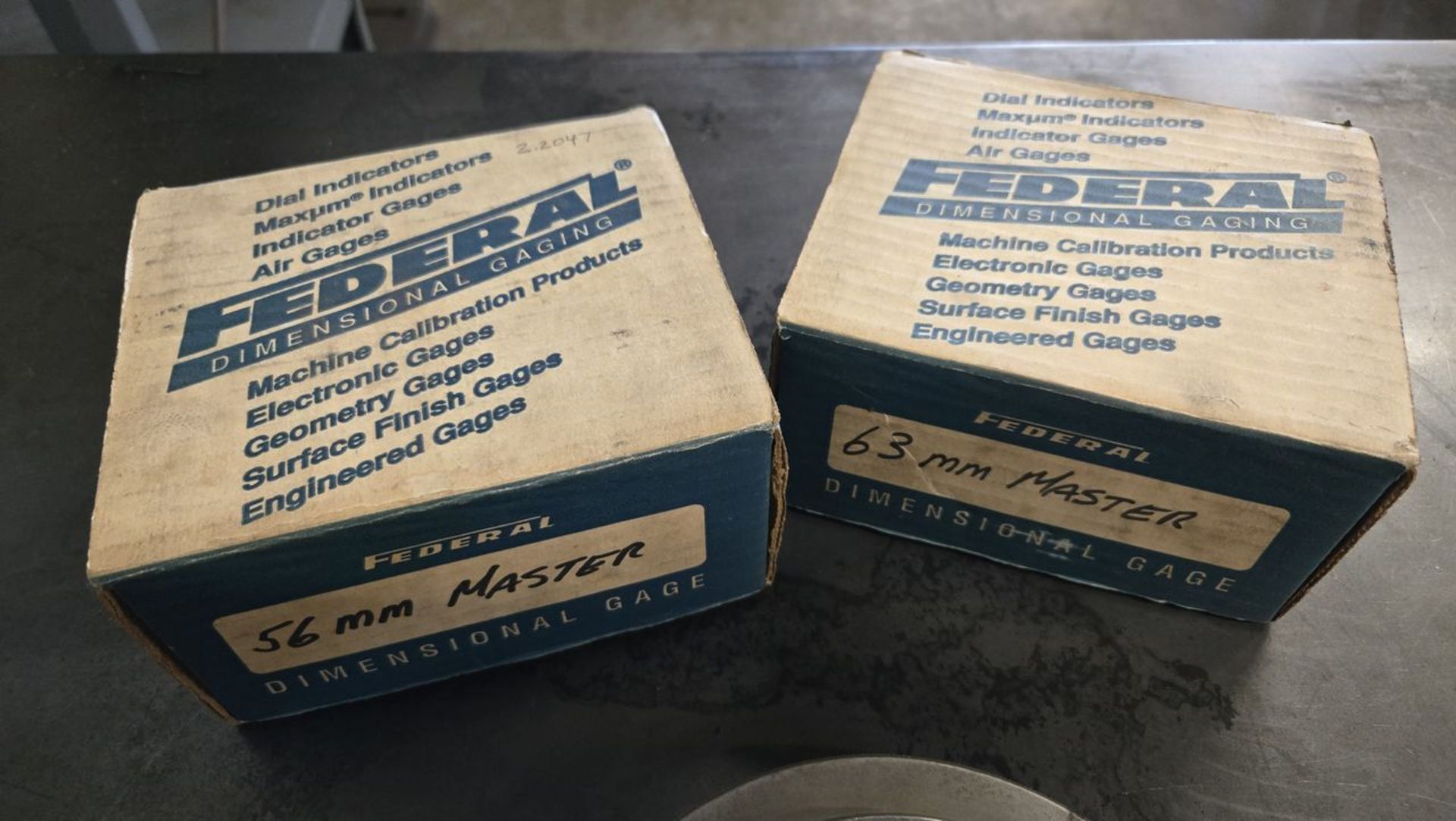 Lot - (3) Federal Dimensional Gage Master Rings; (2) with Boxes - Image 3 of 3