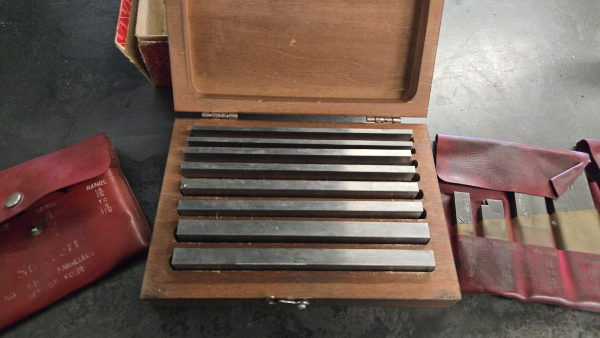 Lot – (4) Sets Starrett Steel Parallels; (3) Soft Cases, (1) in Box - Image 2 of 7