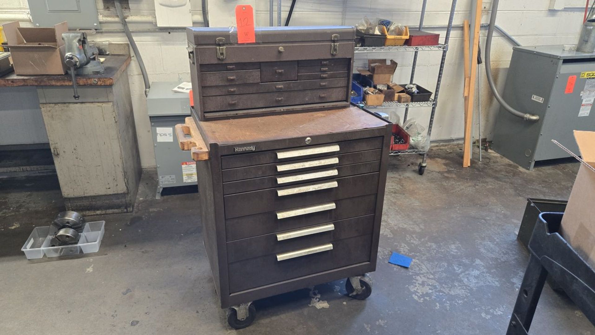 Kennedy 7-Drawer Portable Tool Cabinet; with Tool Box