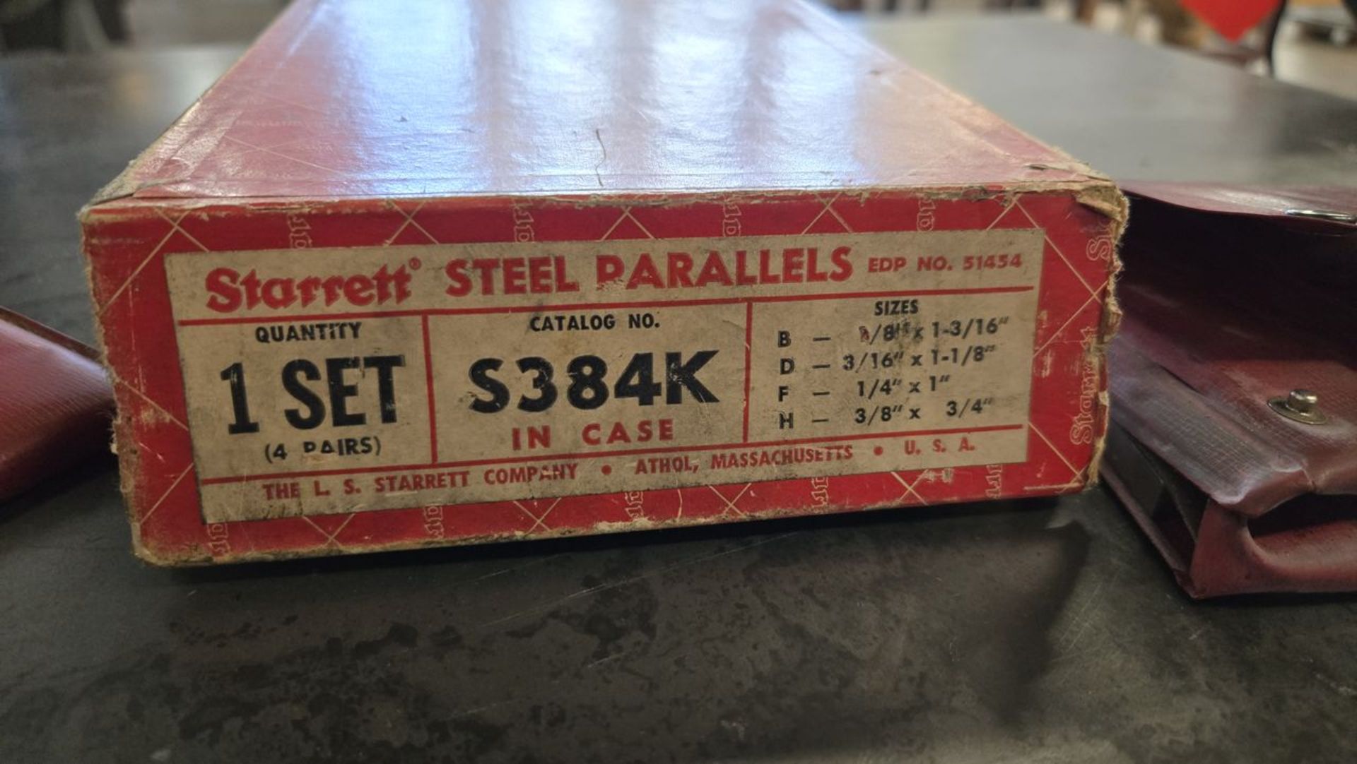 Lot – (4) Sets Starrett Steel Parallels; (3) Soft Cases, (1) in Box - Image 7 of 7