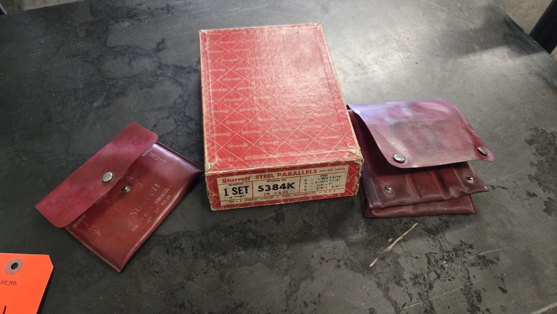 Lot – (4) Sets Starrett Steel Parallels; (3) Soft Cases, (1) in Box - Image 6 of 7