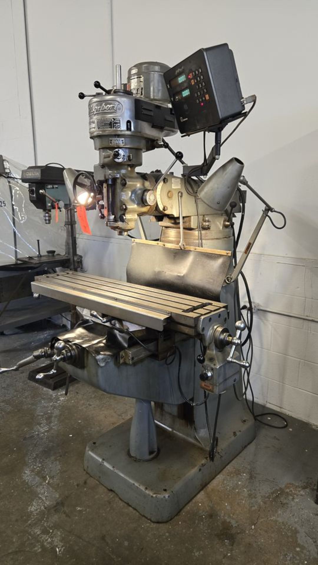 Bridgeport 1-HP Vertical Milling Machine, S/N: 12BR199677; with Heidenhain 2-Axis Digital Read- - Image 2 of 12
