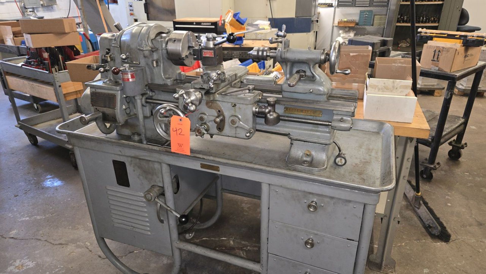 South Bend 10 in. Cat. No. 187-YN Quick Change Toolroom Gear Lathe, S/N: 128351; with 36 in. Bed
