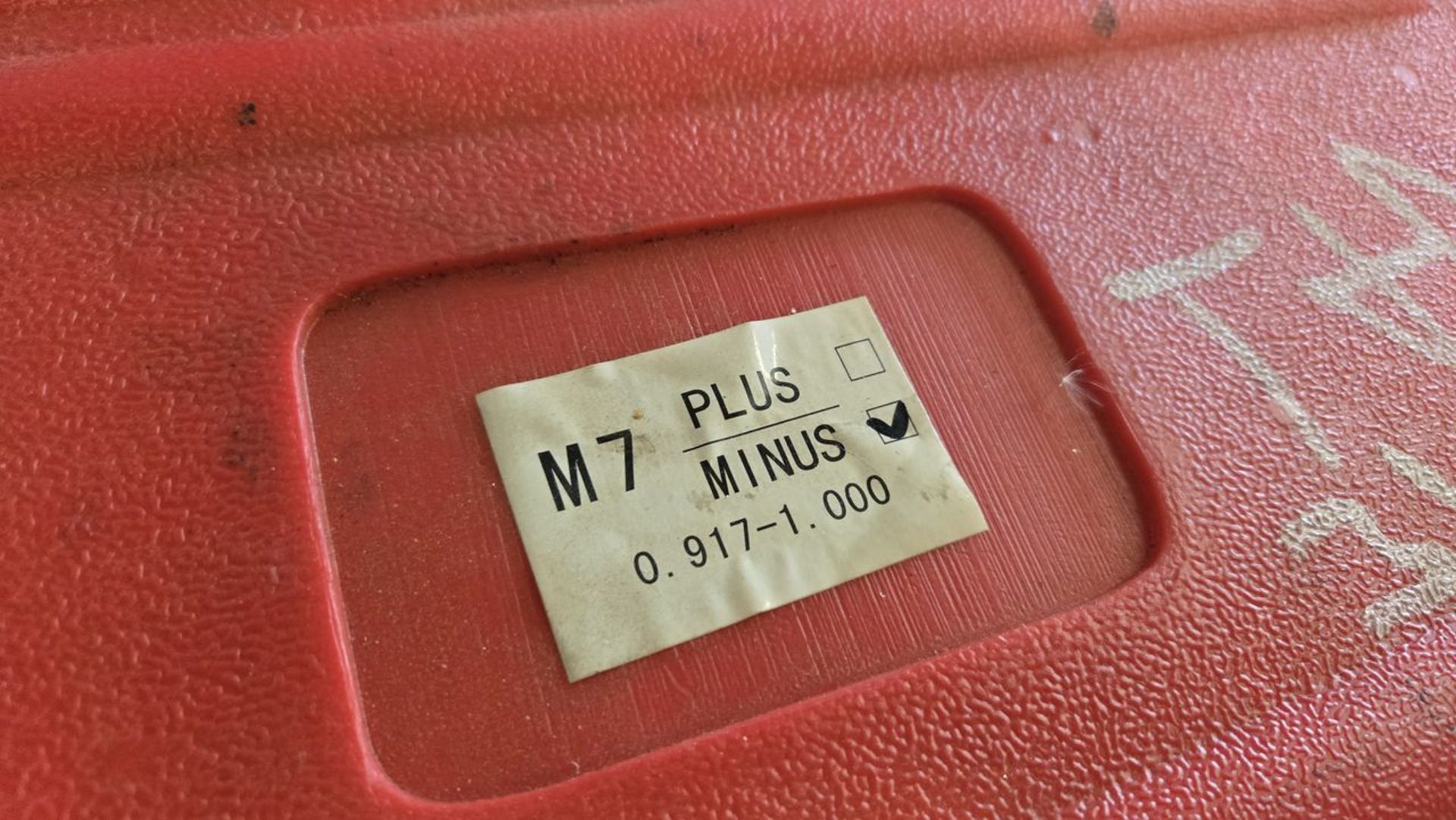 Lot - Shars M7 Minus Plug Gage Set; Size: 0.917 in. - 1.000 in., with Case - Image 3 of 3