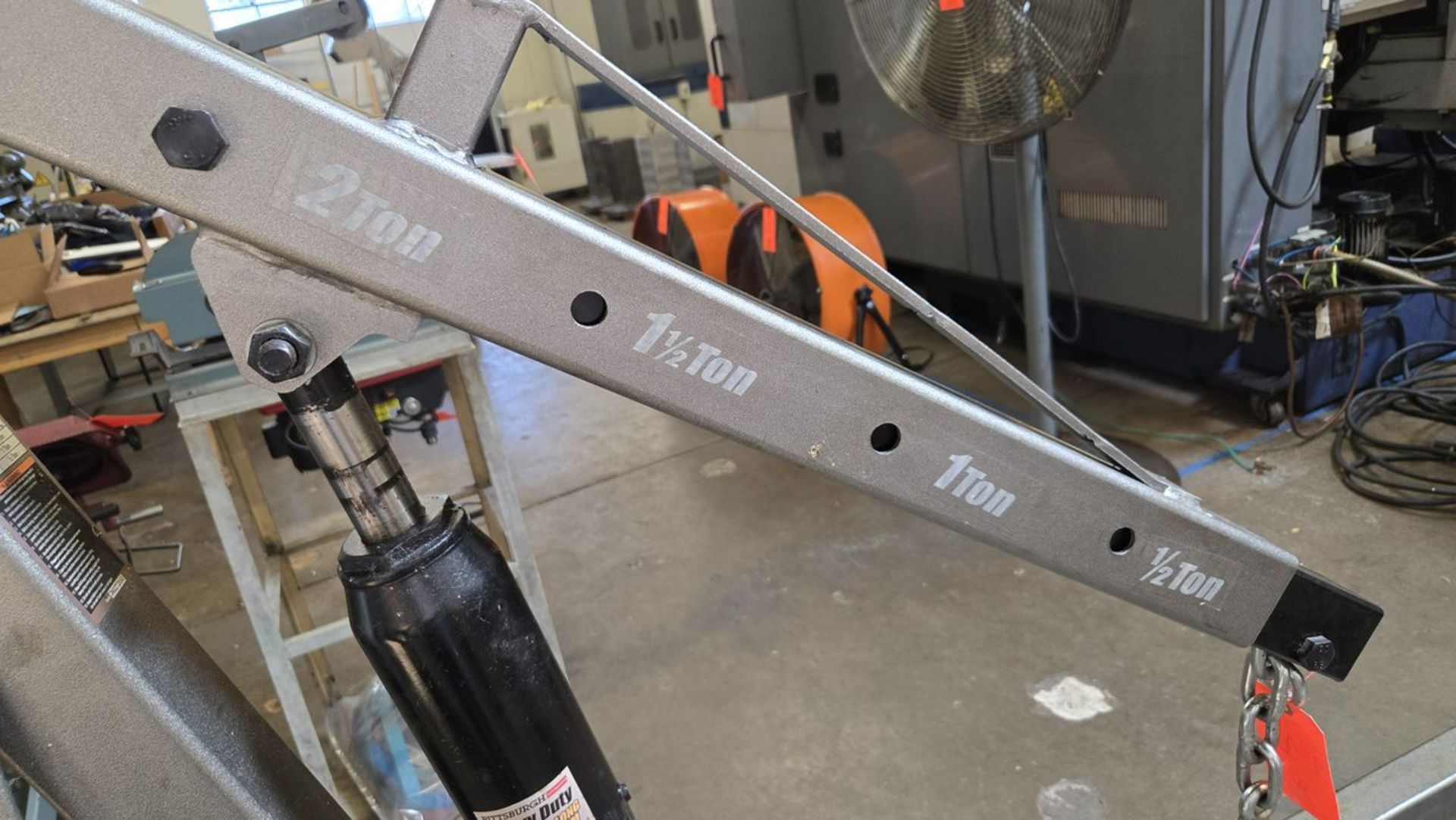 Pittsburgh Automotive 2-Ton Cap. Portable Folding Engine Crane, S/N: 360272050; 90-3/4 in. Max. - Image 3 of 5