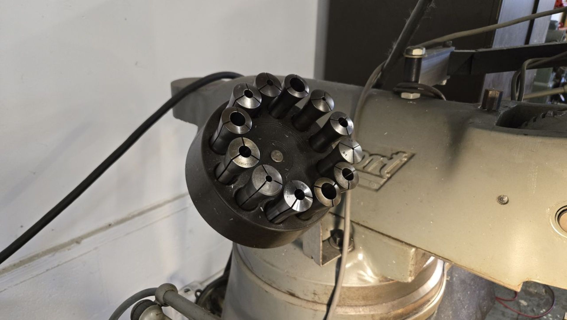 Bridgeport 1-HP Vertical Milling Machine, S/N: 12BR199677; with Heidenhain 2-Axis Digital Read- - Image 10 of 12