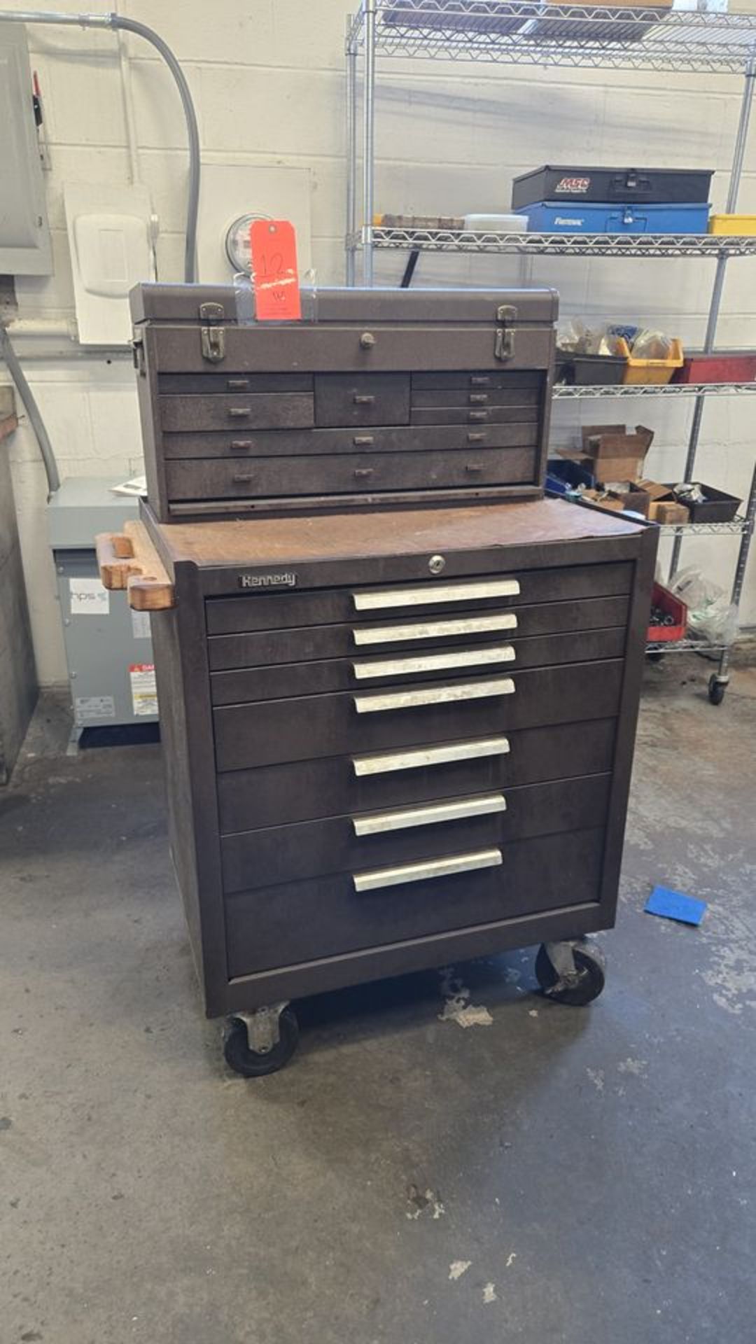 Kennedy 7-Drawer Portable Tool Cabinet; with Tool Box - Image 2 of 3
