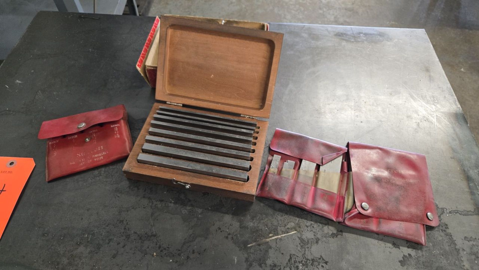 Lot – (4) Sets Starrett Steel Parallels; (3) Soft Cases, (1) in Box