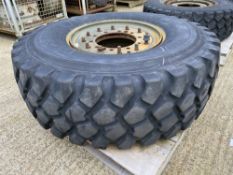 Michelin 16.00R20 XZL tyre on rim x 1