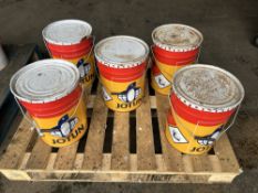 5 x 20Ltr Drums MARINE ANTI FOULING PAINT 5 x Jotun Seaquantum Classic S DK red, 20L from MoD Stocks