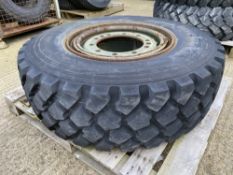 Michelin 365/85R20 XZL tyre on rim