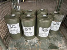 7 x 25 litre Drums OM-100, high grade gear oil from MoD Stores