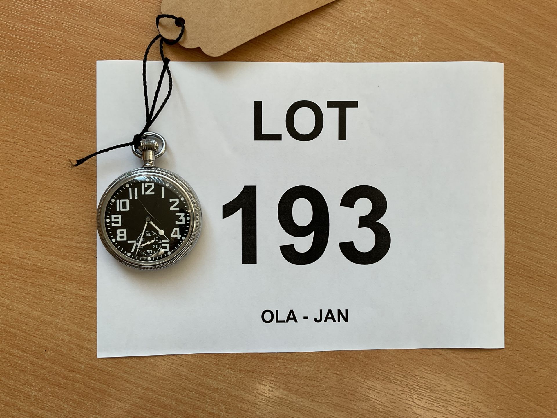 Waltham 9 Jewel 0552 Royal Navy Non Lum Deck Watch Issued to Nuclear Submarines, Nato Marks - Image 4 of 4