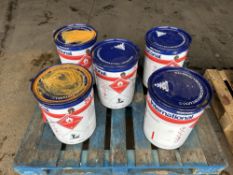 5 x Akzonobel International, Interspeed Black 6400 MARINE ANTI FOULING PAINT