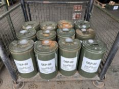 12 x 25 litre Drums OEP 80, high performance, high pressure gear oil, from MoD Stores