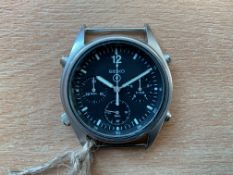 Seiko Gen 1 Pilots Chrono RAF Harrier Force Issue, Nato Marks, Date 1986