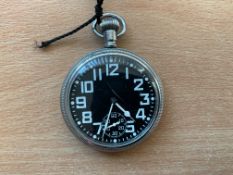 Waltham 9 Jewel 0552 Royal Navy Non Lum Deck Watch Issued to Nuclear Submarines, Nato Marks