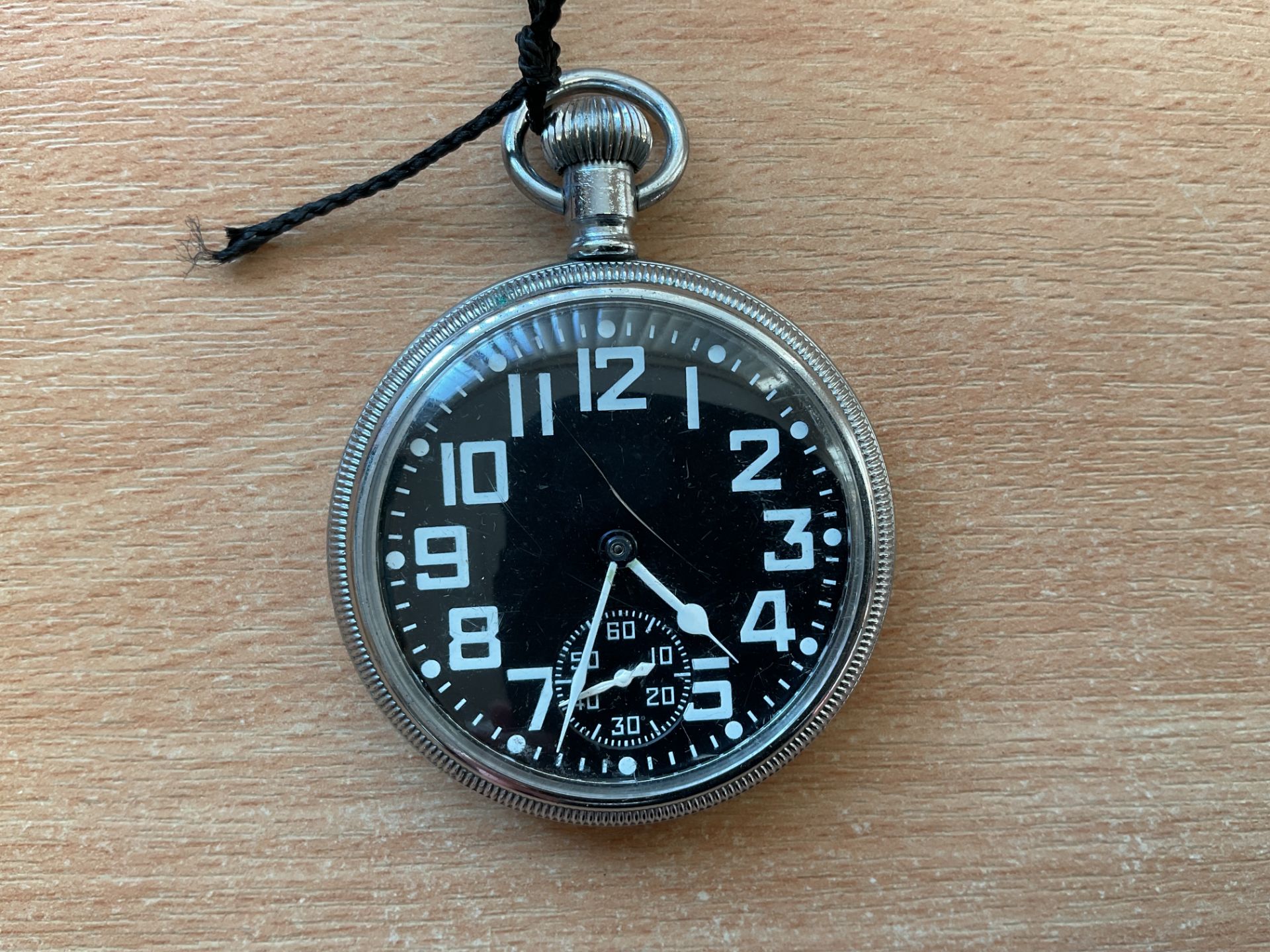 Waltham 9 Jewel 0552 Royal Navy Non Lum Deck Watch Issued to Nuclear Submarines, Nato Marks