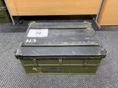 ALUMINIUM ZARGES TYPE WATERPROOF TRANSIT BOX FROM MOD
