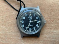 CWC W10 British Army Service Watch, Nato Marks, Date 1997, Scuff to Glass
