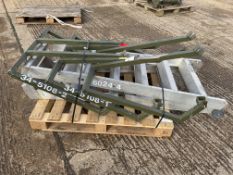 Portable Wheeled Aircraft Steps and Guard Rail Assembly's