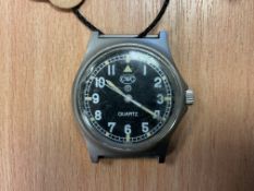 CWC Rare Fat Boy British Army W10 Service Watch, Nato Markings, Date 1984