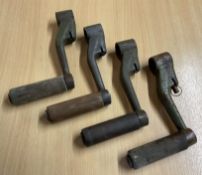 4 x Lister Petter Engine Starting Handles