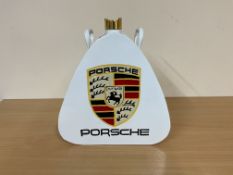 Porsche Hand Painted 1 Gall Fuel/Oil Can with Brass Cap