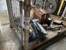 1x Stillage of Tools, Tow Pins, Lights, Flood Lights etc