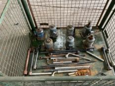 7 x 10 Tonne Hydraulic Jacks and Handles etc