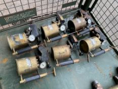 6 x Brass Blow Lamps