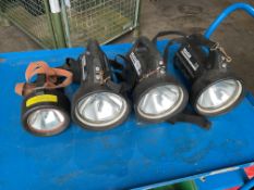 4x Portable Search Lamps from Defence Fire Service