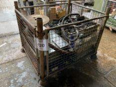 1x Stillage of New Unissued Nato Jump Leads, Winch Rope, Vehicle Spares