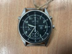 Seiko Gen 2 Date Adjust RAF Pilots/Navigator Service Chrono, Nato Marks, Date 1997