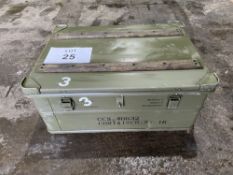 A1 Aluminium Zarges Style Type Stacking Waterproof Transit Case, MoD Reserve Stock.