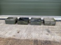 4 x Aluminium Storage Boxes