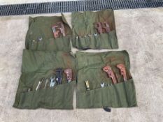 4 x Tool Rolls with Various Tools