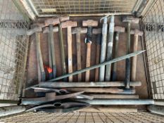 20 x British Army Picks, Helves, Crowbars, Sledge Hammers etc