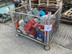 1 x Stillage of Harley Davidson Spares inc weapon box , Ratchet Straps, Tools Etc