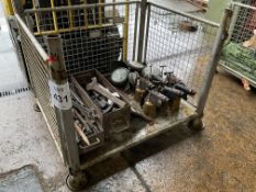 1x Stillage of Tools, Spanners, Search Lights, Blow Lamps etc