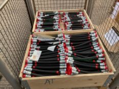 1x Stillage of New Unissued Hydraulic Hoses from MOD, Qty 600+