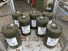 7x 25 litre Drums OM-11 high performance Engine Oil from MoD Reserve Store Description:
