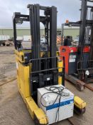 Narrow Isle R5 Electric Reach Truck from MOD 3 stage Mast Charger Etc.